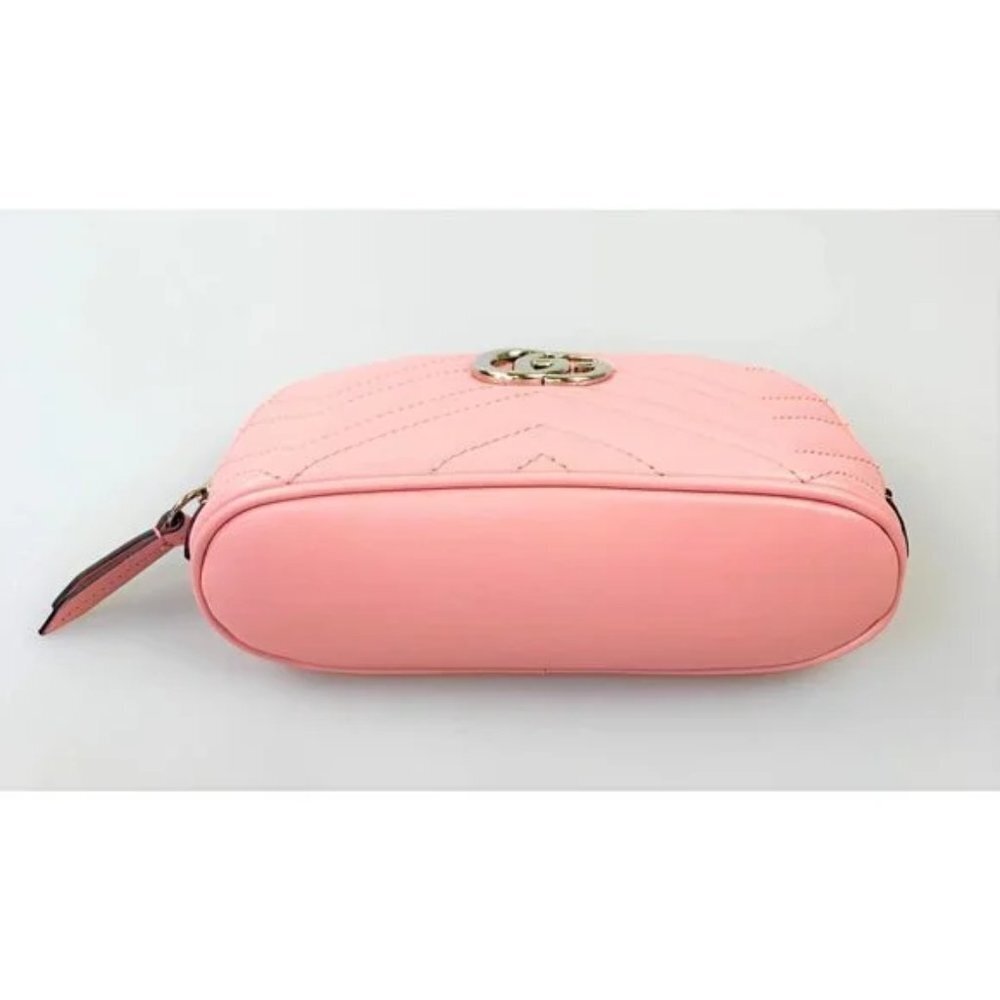 NWT Gucci Pink GG Marmont Cosmetic Case - Picture 5 of 10